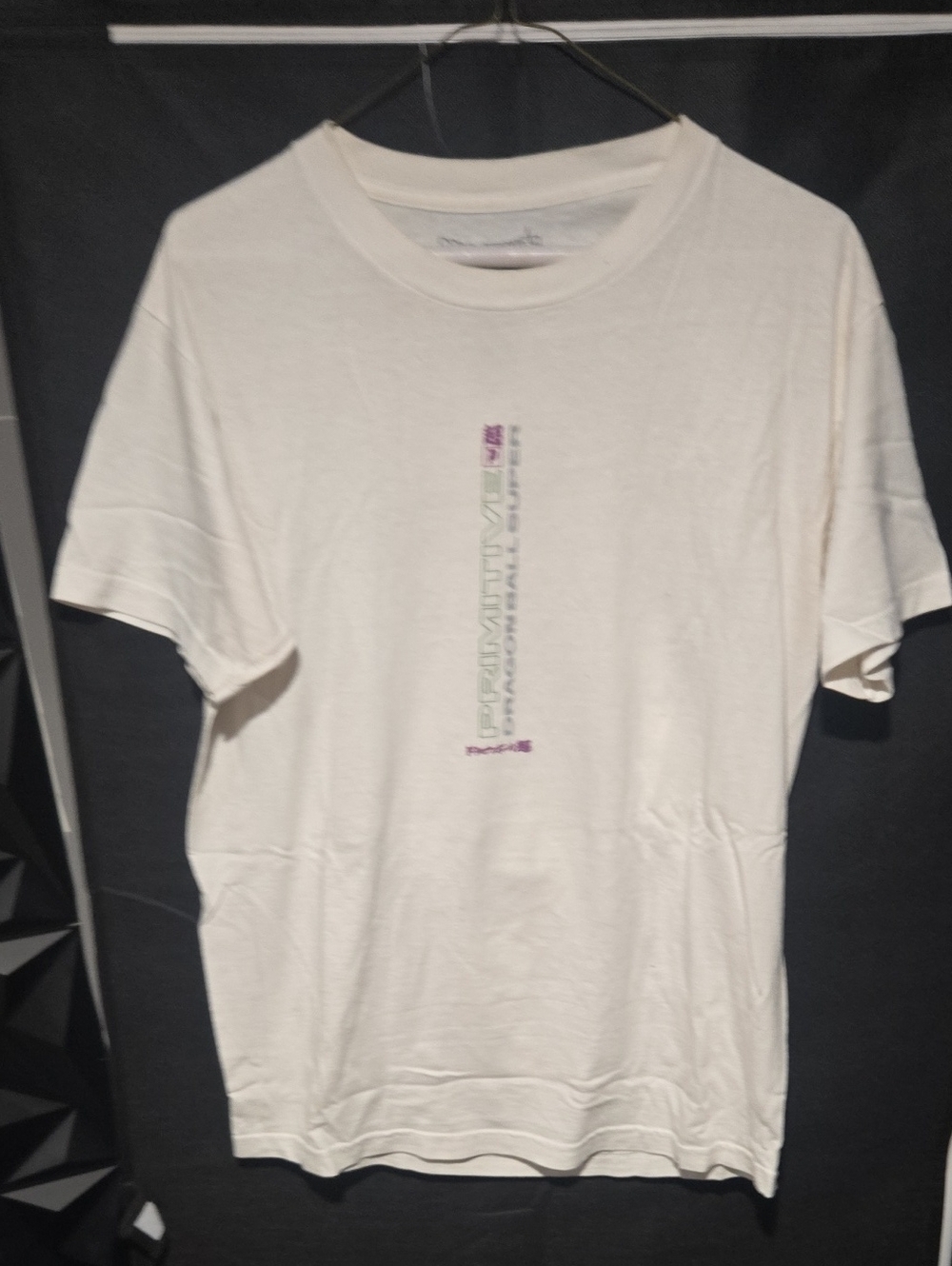 RARE- Primitive Men's Cream Graphic Tee - Casual Short Sleeve Shirt
